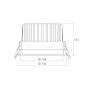 ART-R-315 LED Светильник встраиваемый неповоротный Downlight   -  Встраиваемые светильники 